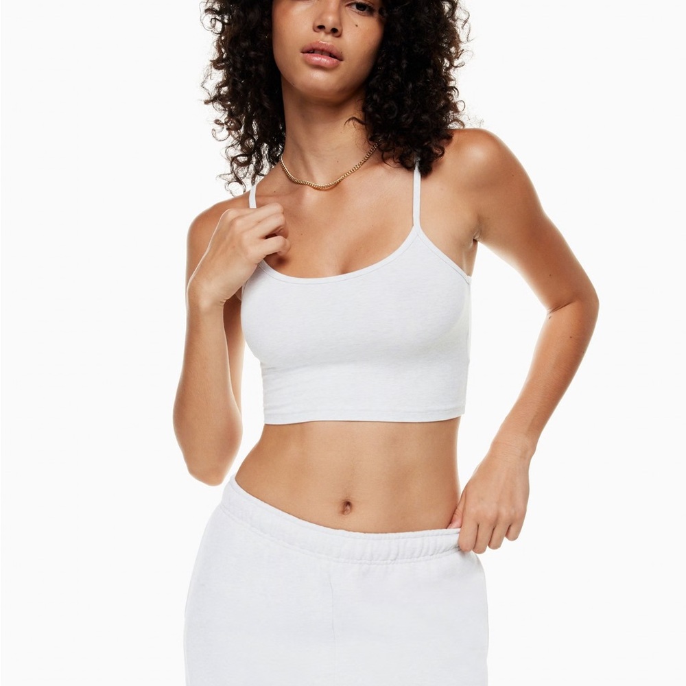 TNA White Crop Tank